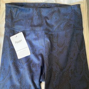 Snake skin pattern biker shorts
